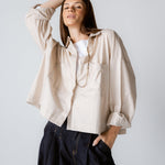 Cropi Shirt Beige - AB ESSENTIALS