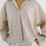 Cropi Shirt Beige - AB ESSENTIALS