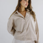 Cropi Shirt Beige - AB ESSENTIALS
