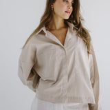 Cropi Shirt Beige - AB ESSENTIALS
