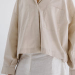 Cropi Shirt Beige - AB ESSENTIALS