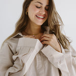 Cropi Shirt Beige - AB ESSENTIALS