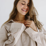 Cropi Shirt Beige - AB ESSENTIALS