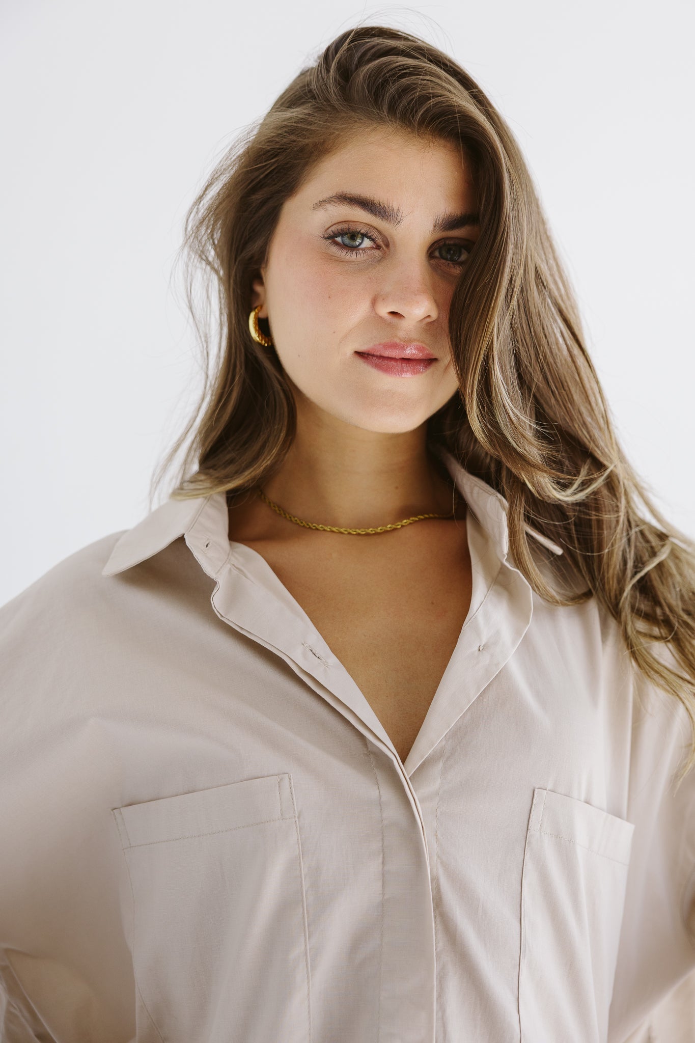 Cropi Shirt Beige - AB ESSENTIALS