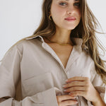 Cropi Shirt Beige - AB ESSENTIALS