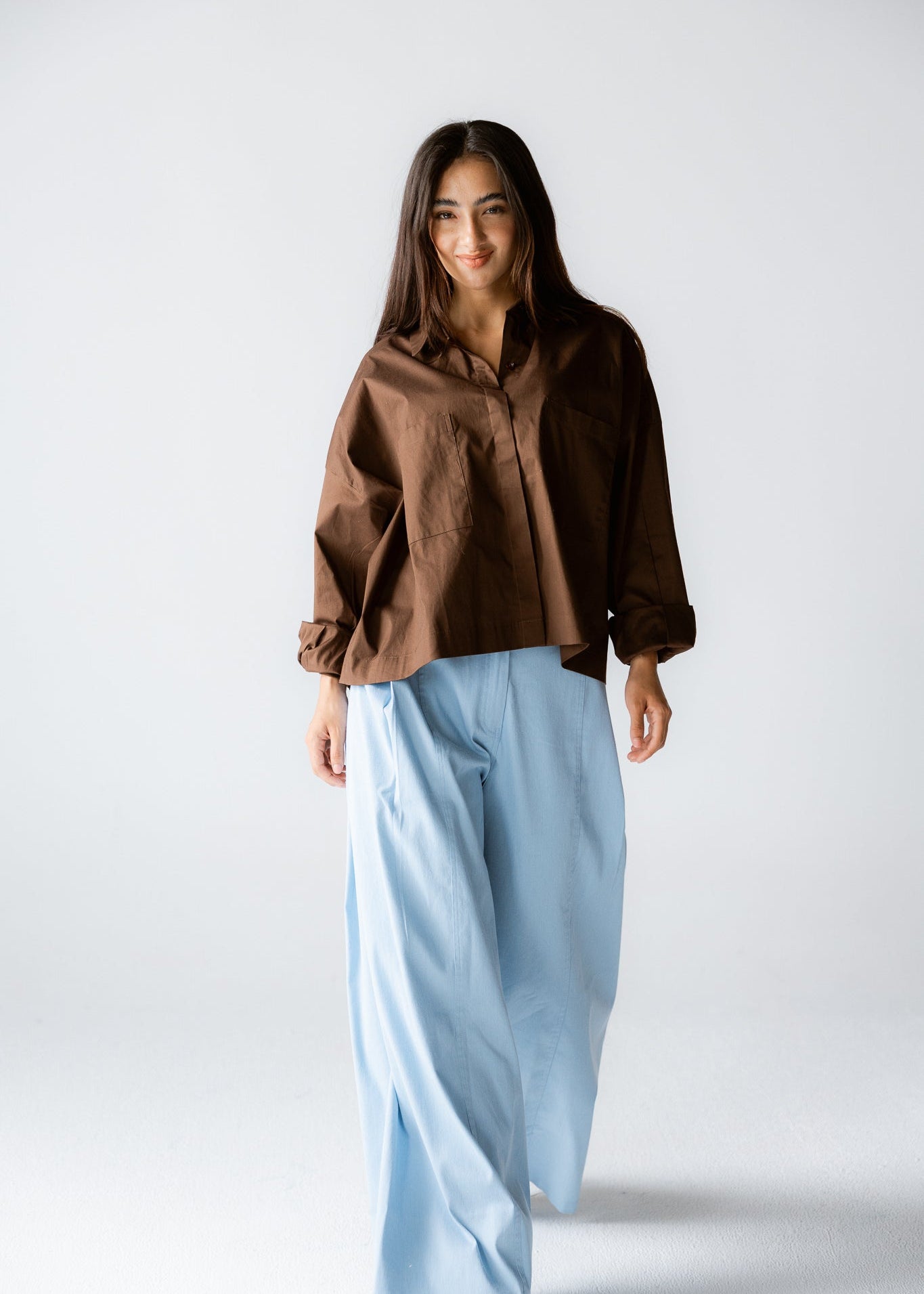 Cropi Shirt Brown - AB ESSENTIALS