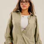 Cropi Shirt Light Olive - AB ESSENTIALS
