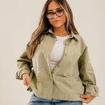 Cropi Shirt Light Olive - AB ESSENTIALS