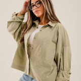 Cropi Shirt Light Olive - AB ESSENTIALS