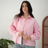 Cropi Shirt Powder Pink - AB ESSENTIALS