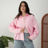 Cropi Shirt Powder Pink - AB ESSENTIALS