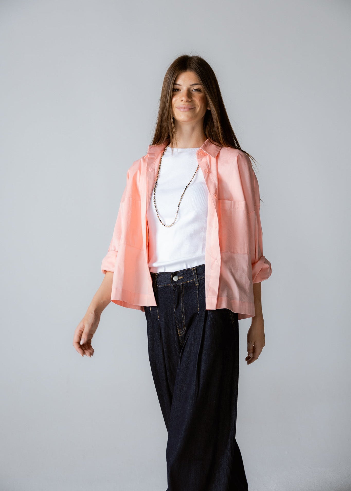 Cropi Shirt Powder Pink - AB ESSENTIALS