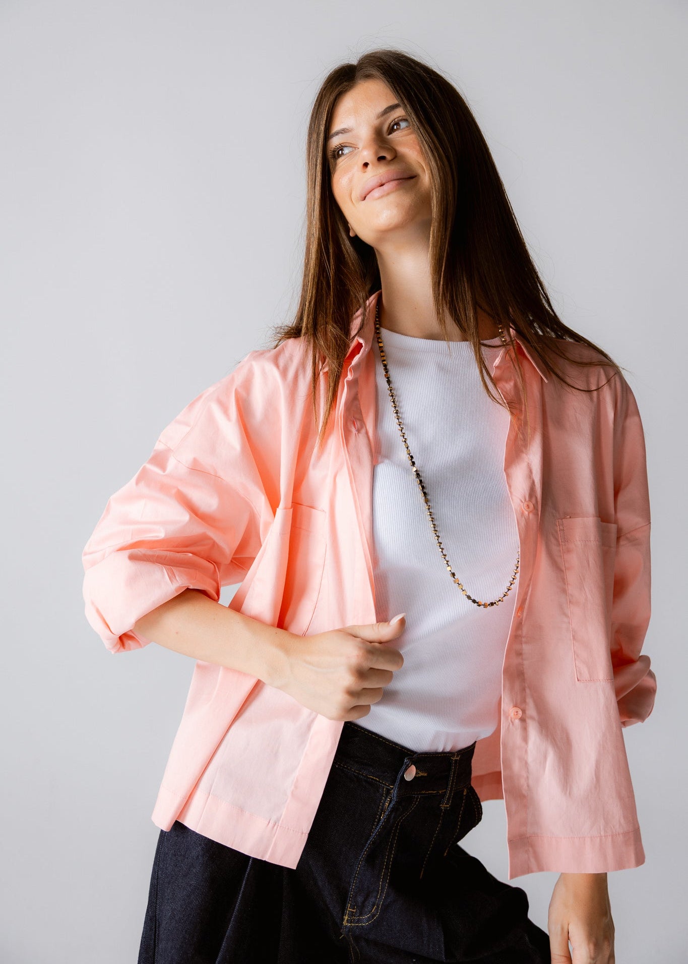 Cropi Shirt Powder Pink - AB ESSENTIALS