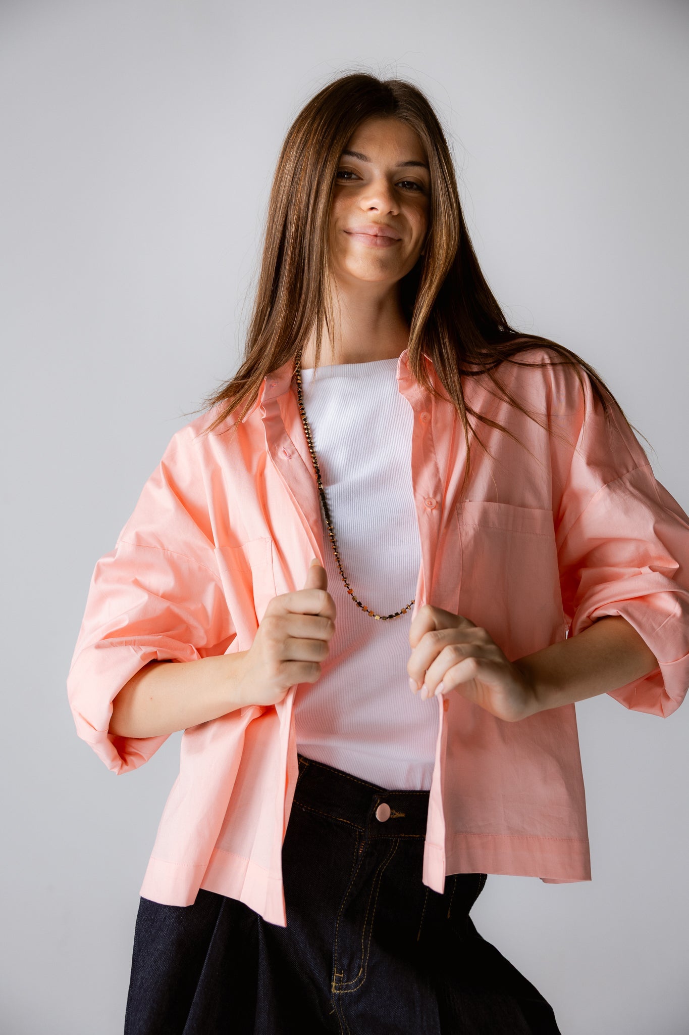 Cropi Shirt Powder Pink - AB ESSENTIALS