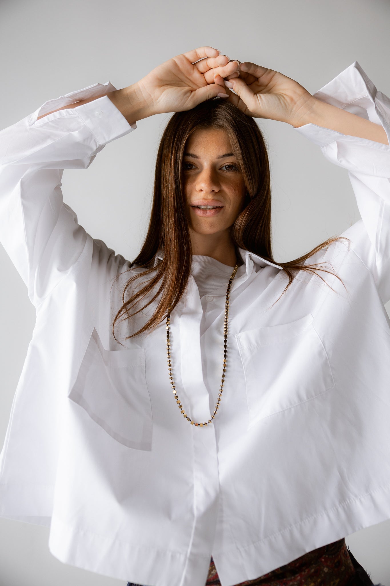 Cropi Shirt White - AB ESSENTIALS