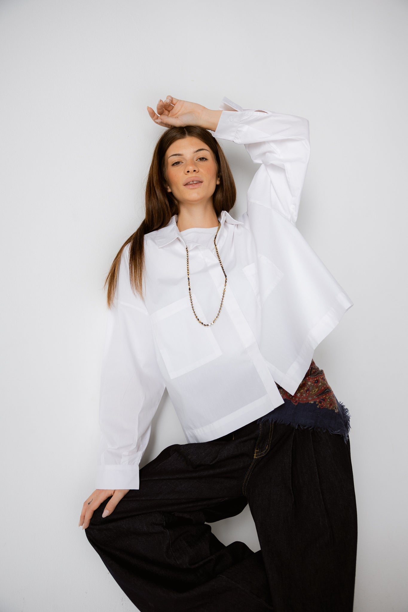 Cropi Shirt White - AB ESSENTIALS