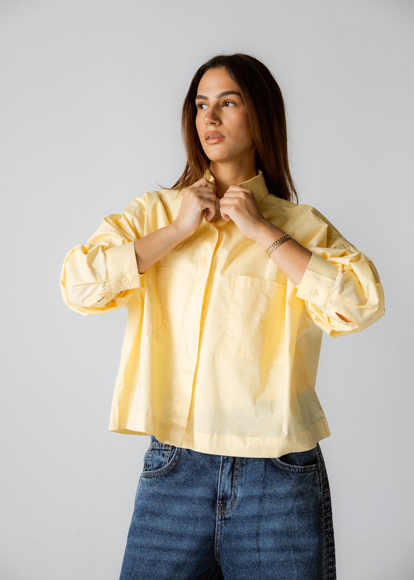Cropi Shirt Yellow - AB ESSENTIALS