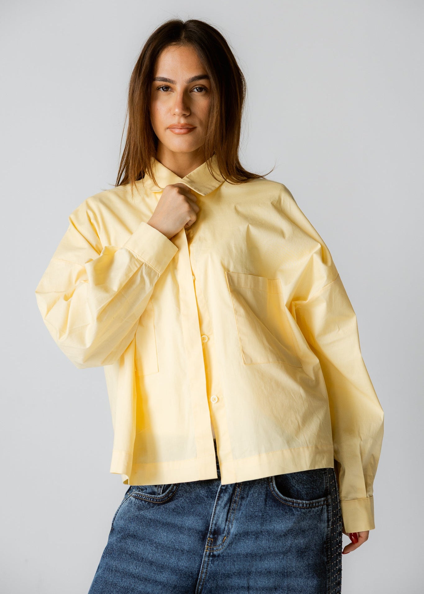 Cropi Shirt Yellow - AB ESSENTIALS