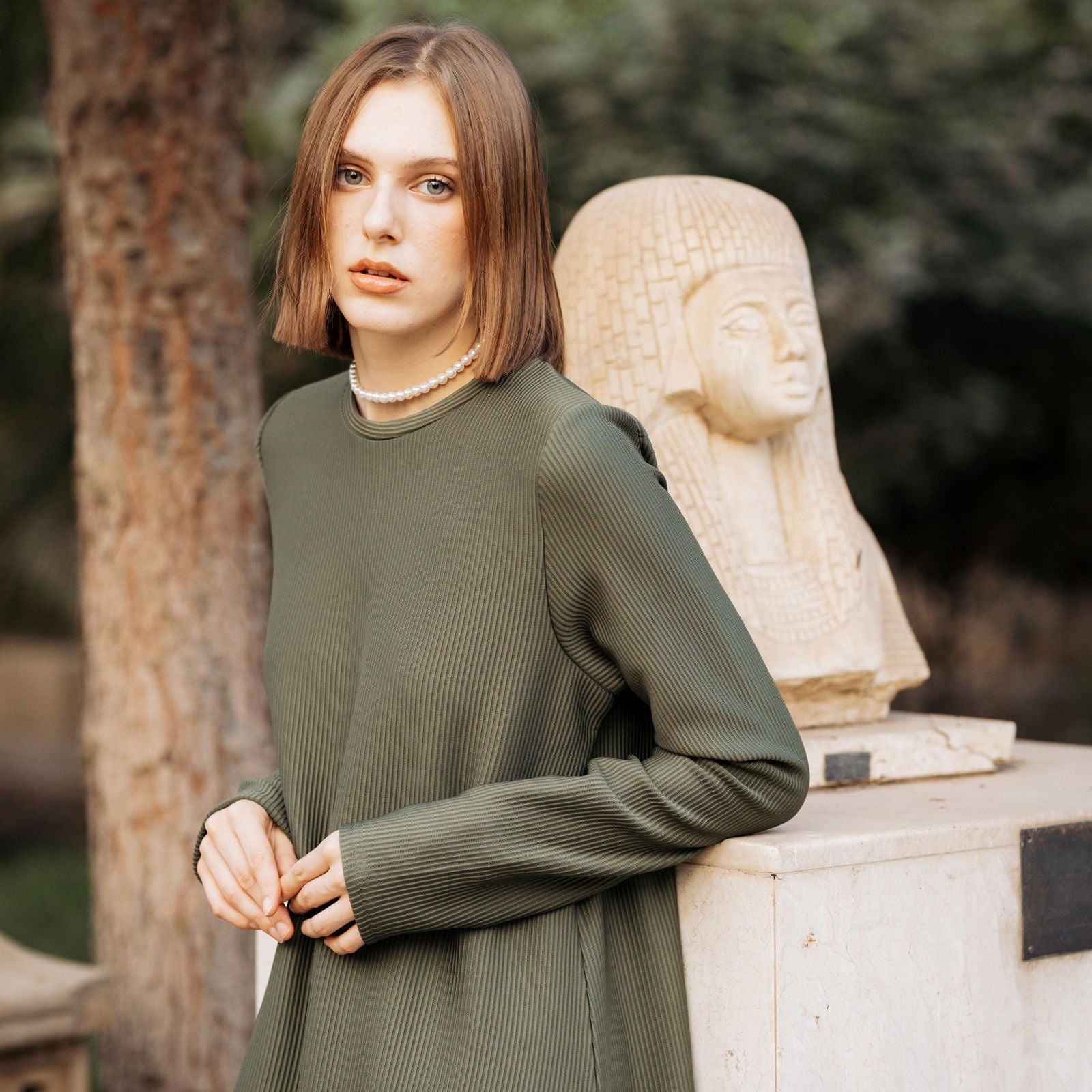 Daily Dress Olive - AB ESSENTIALS