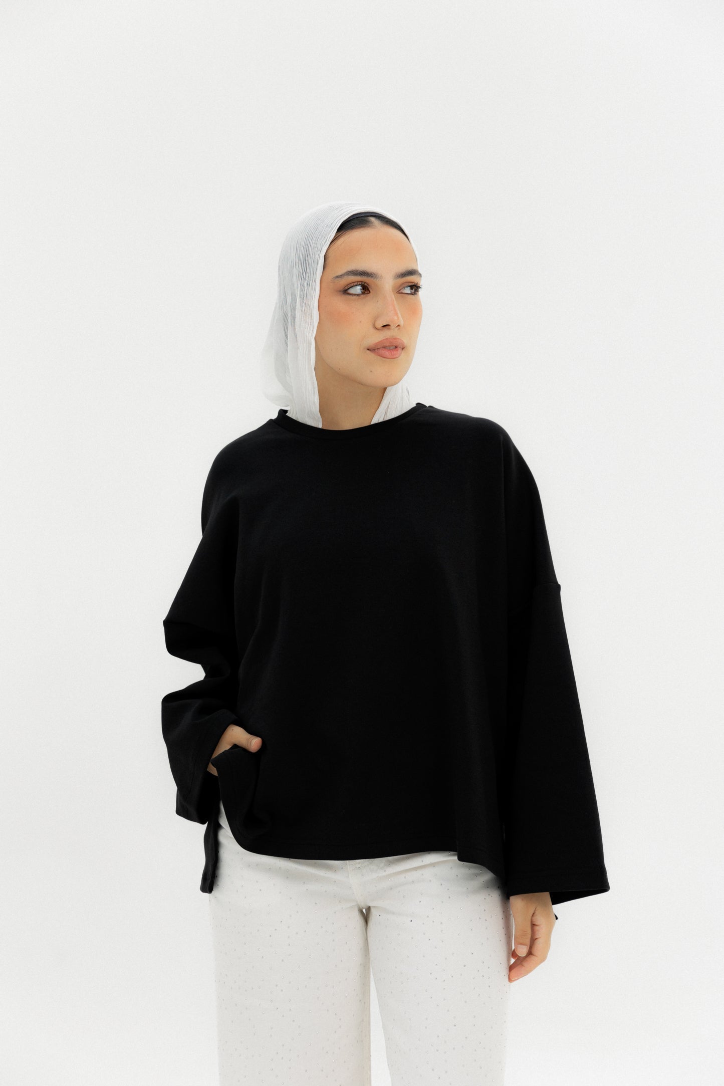 Daily Tee Black - AB ESSENTIALS