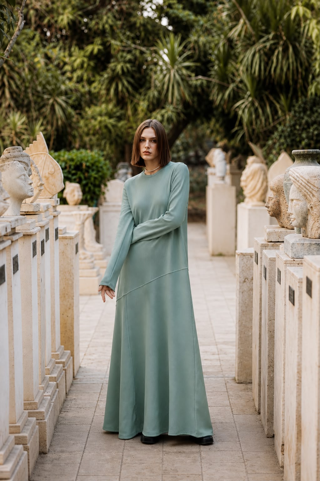 Daily Winter Dress Mint Green - AB ESSENTIALS