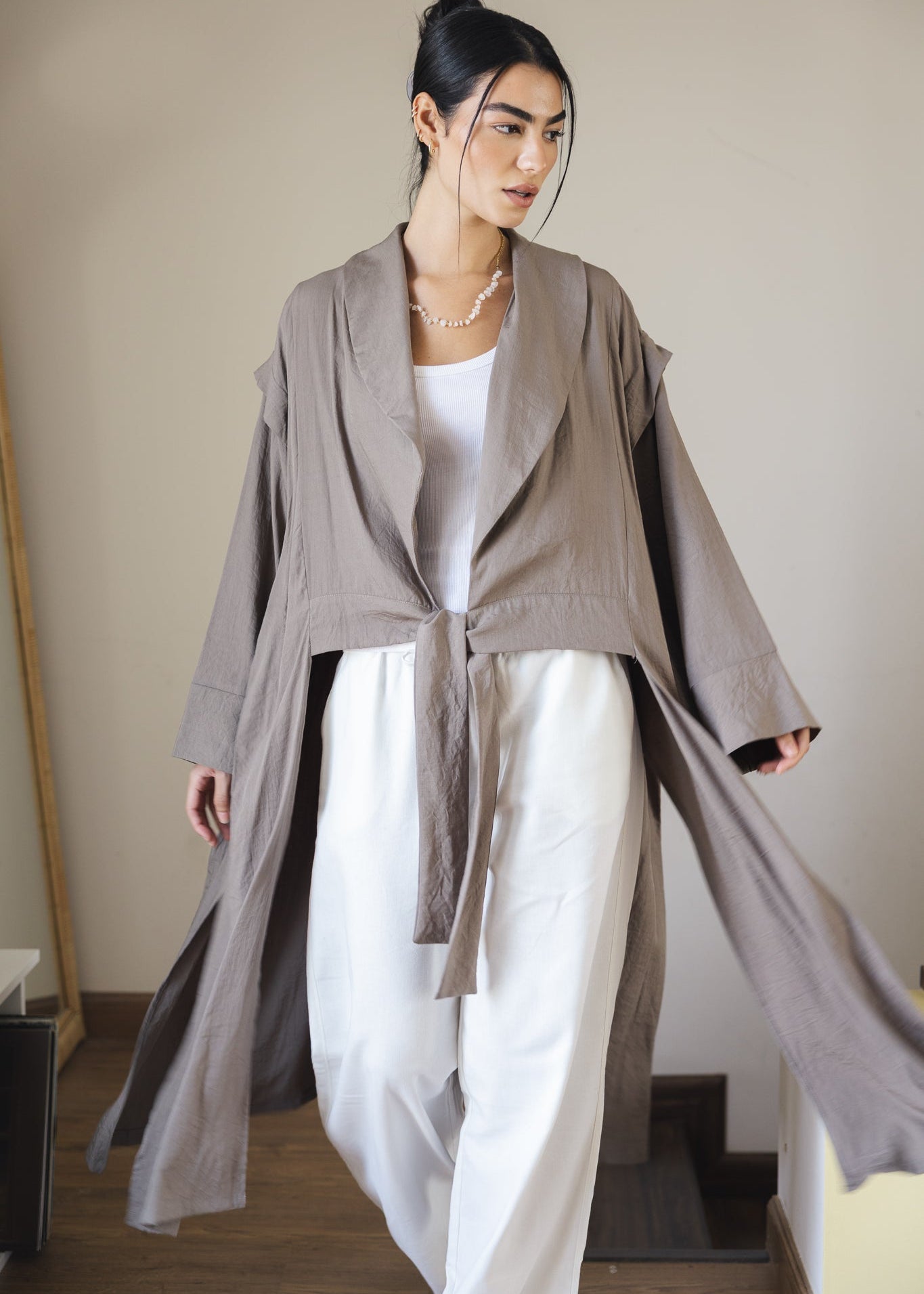 Day Dream Cardigan Greyish - AB ESSENTIALS