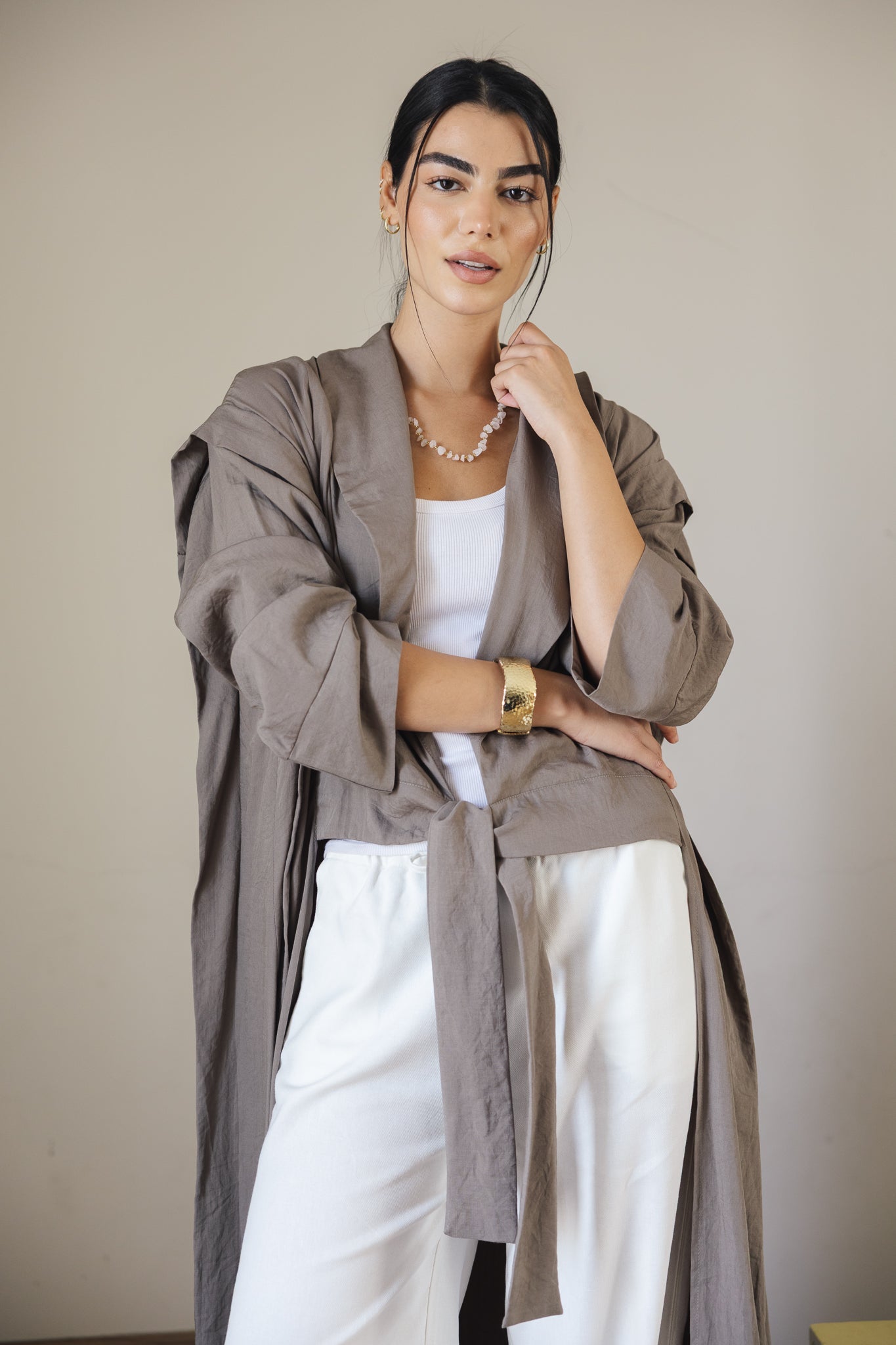 Day Dream Cardigan Greyish - AB ESSENTIALS