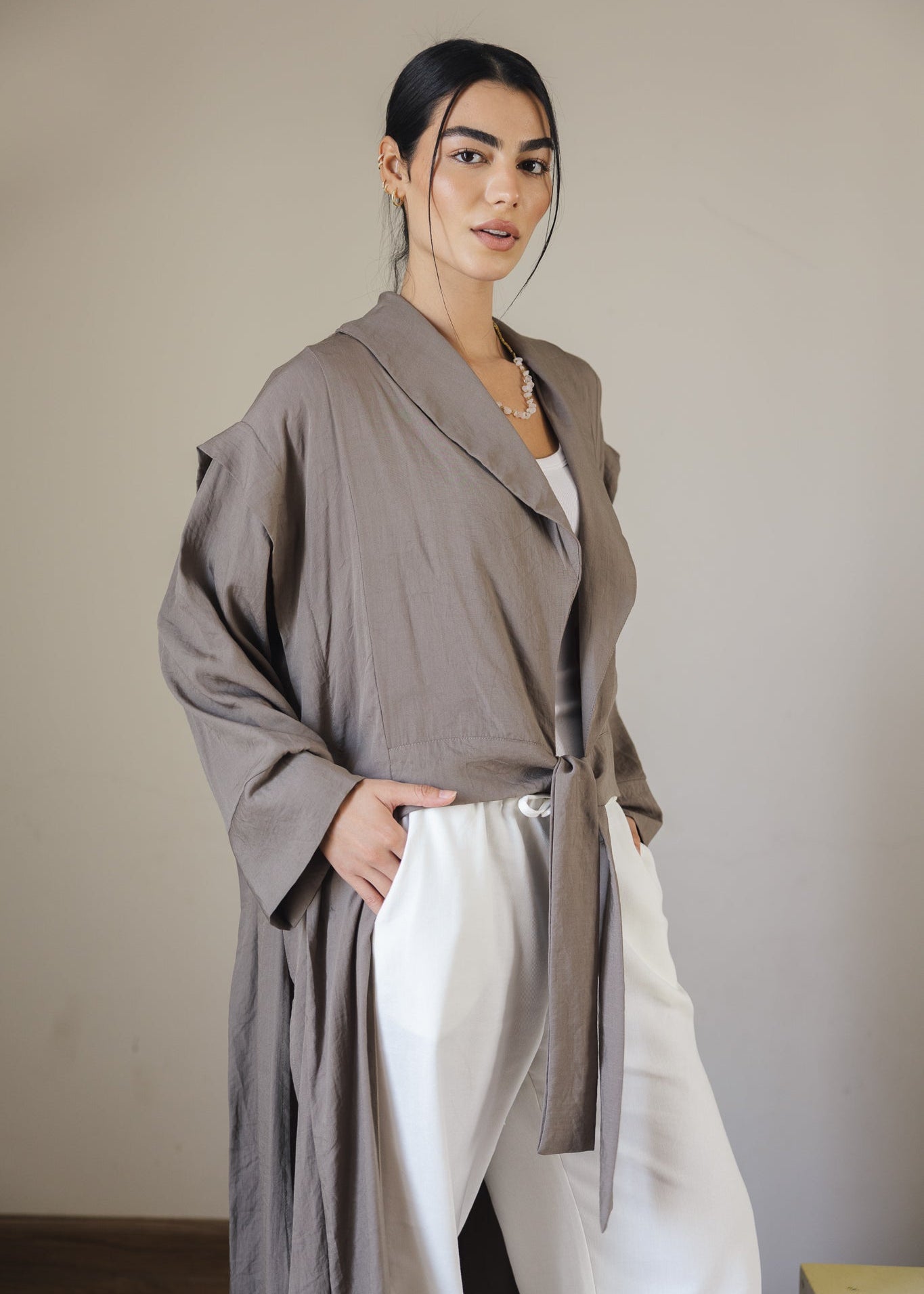 Day Dream Cardigan Greyish - AB ESSENTIALS
