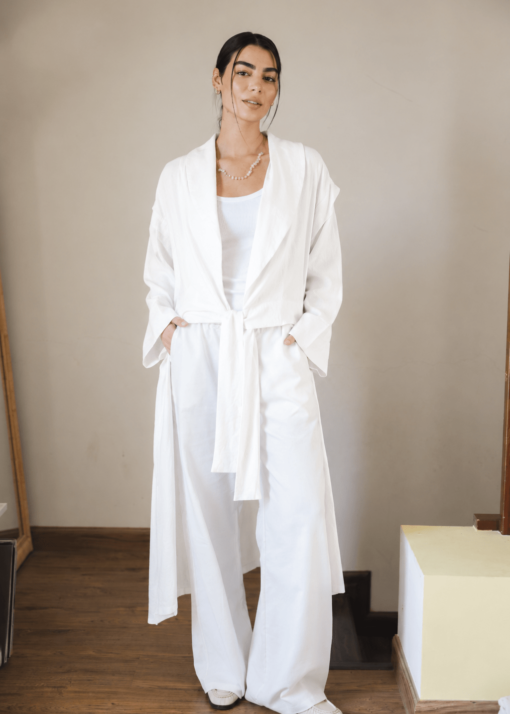 Day Dream Cardigan White - AB ESSENTIALS