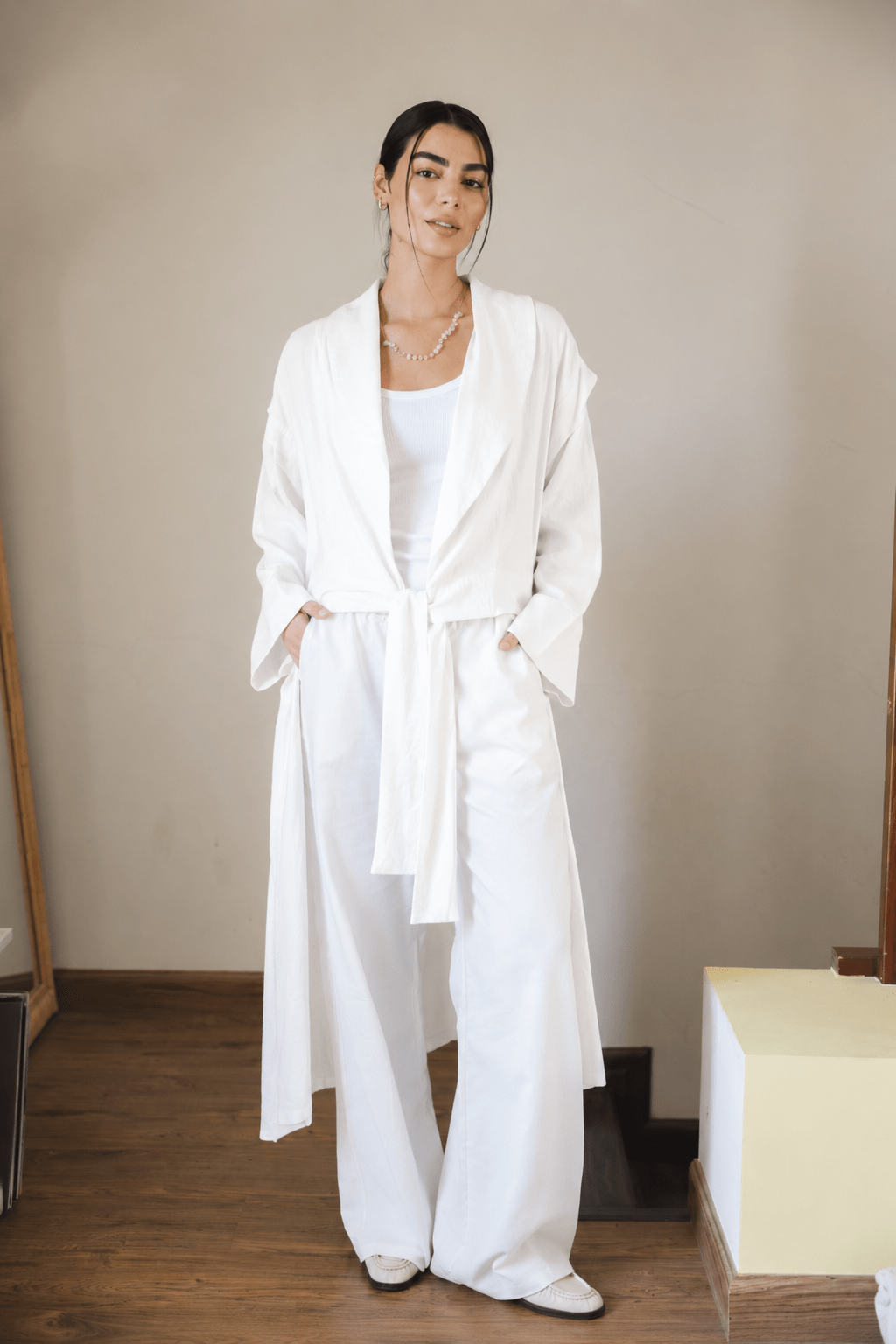 Day Dream Cardigan White - AB ESSENTIALS