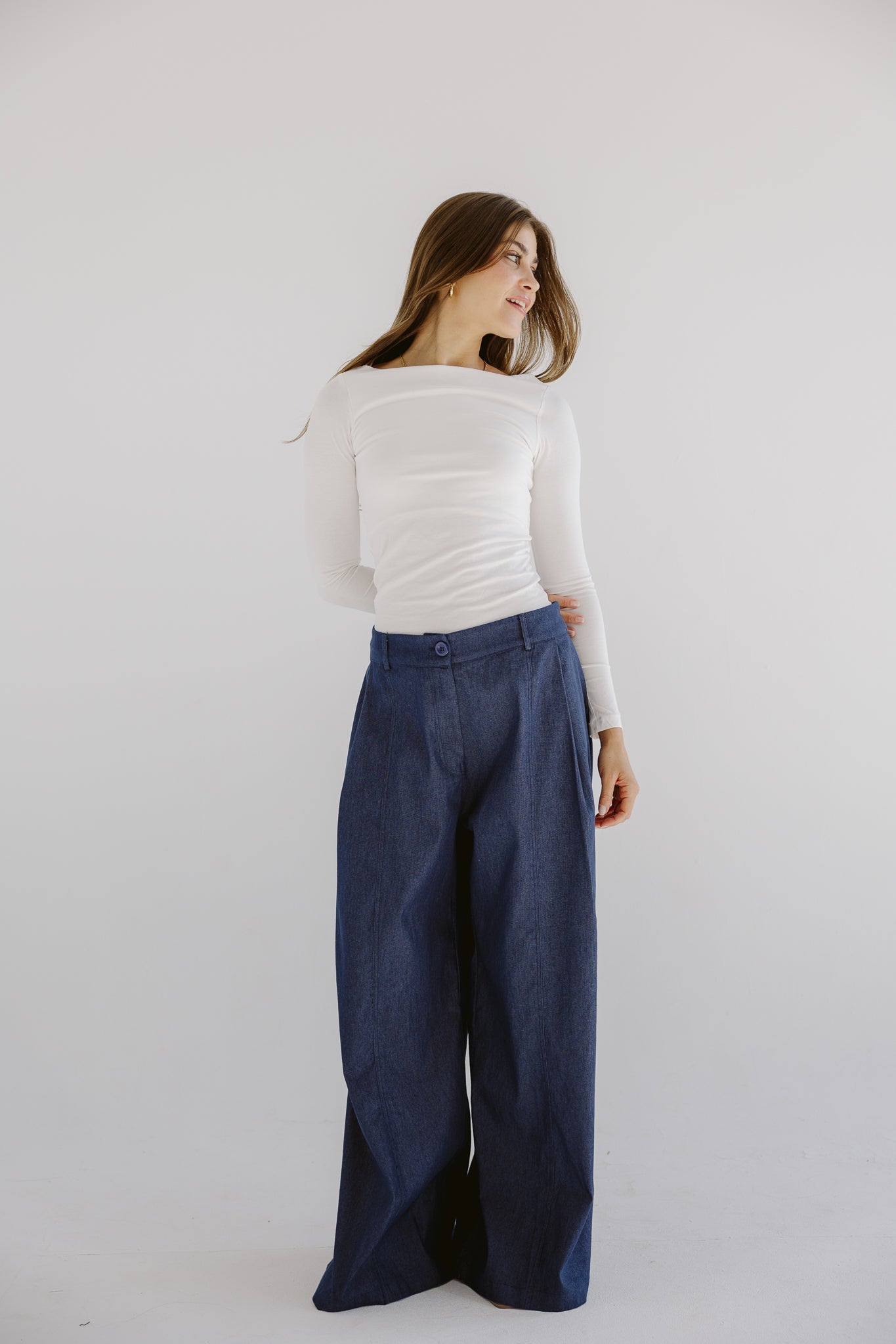 Day Light Denim Pants Dark Blue - AB ESSENTIALS