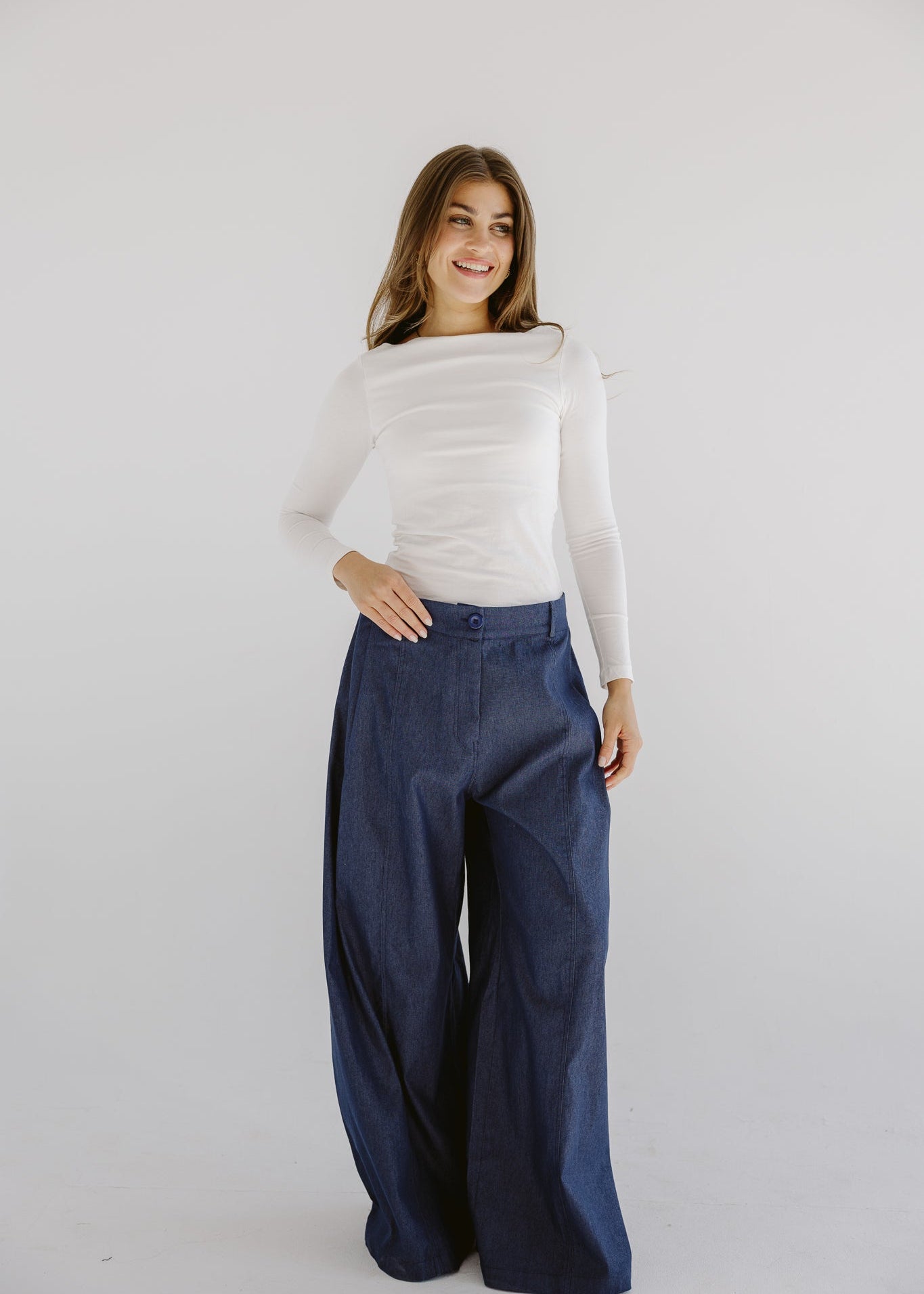 Day Light Denim Pants Dark Blue - AB ESSENTIALS
