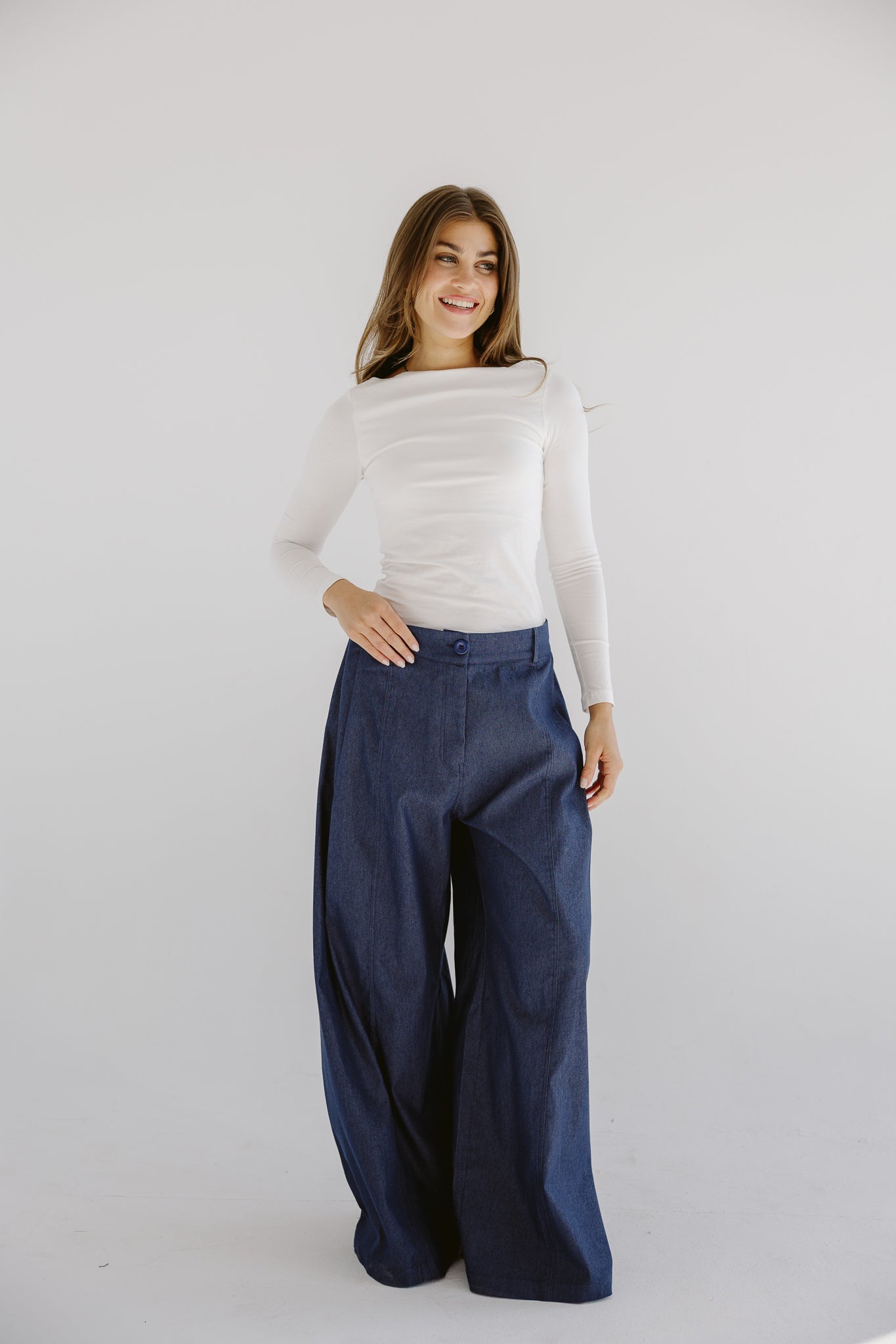 Day Light Denim Pants Dark Blue - AB ESSENTIALS