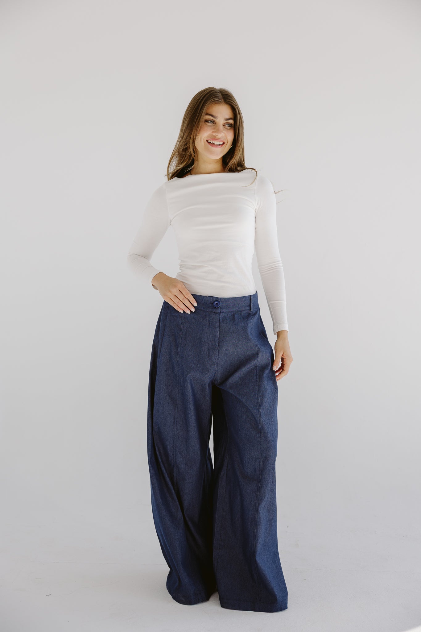 Day Light Denim Pants Dark Blue - AB ESSENTIALS