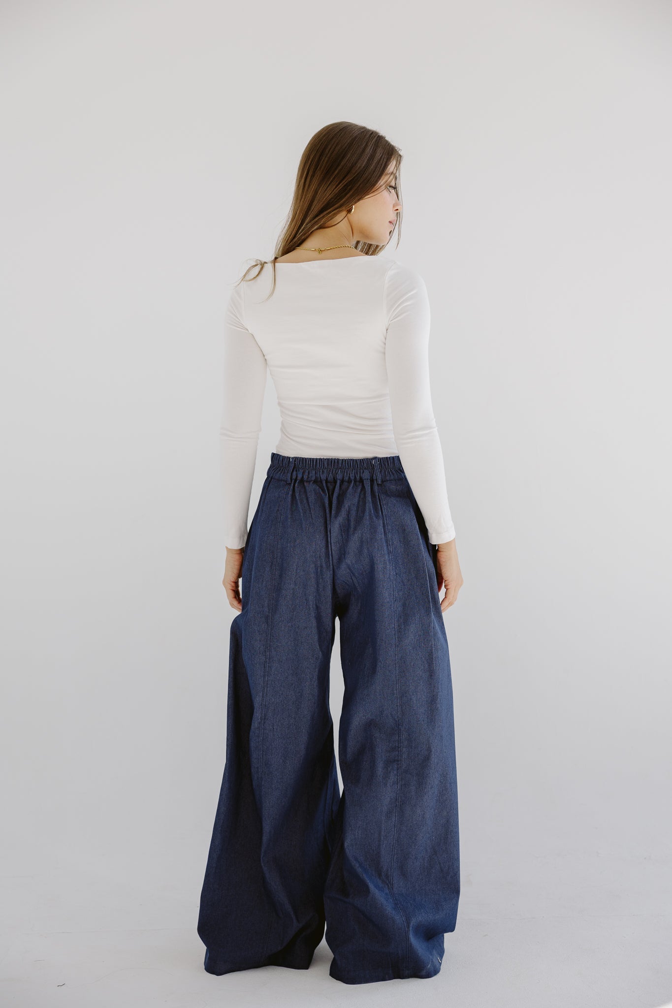 Day Light Denim Pants Dark Blue - AB ESSENTIALS