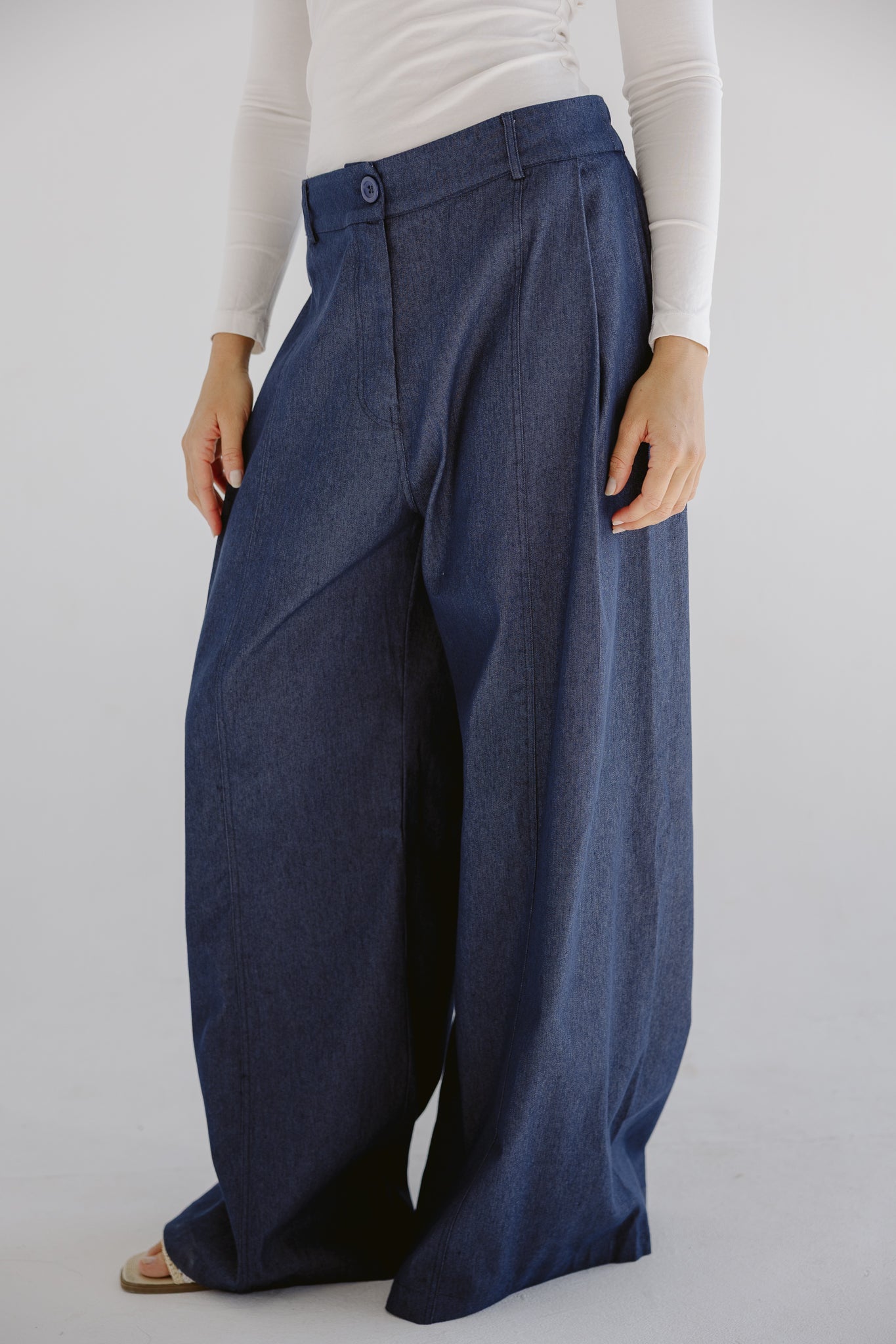 Day Light Denim Pants Dark Blue - AB ESSENTIALS