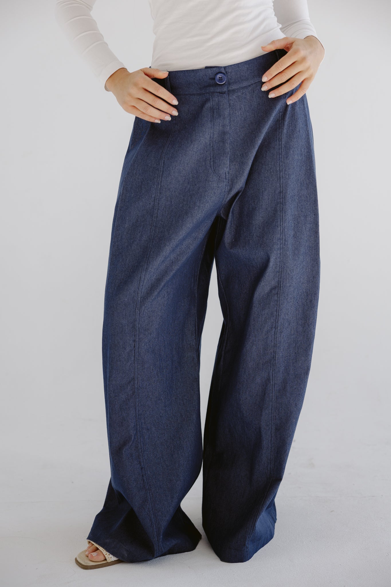 Day Light Denim Pants Dark Blue - AB ESSENTIALS