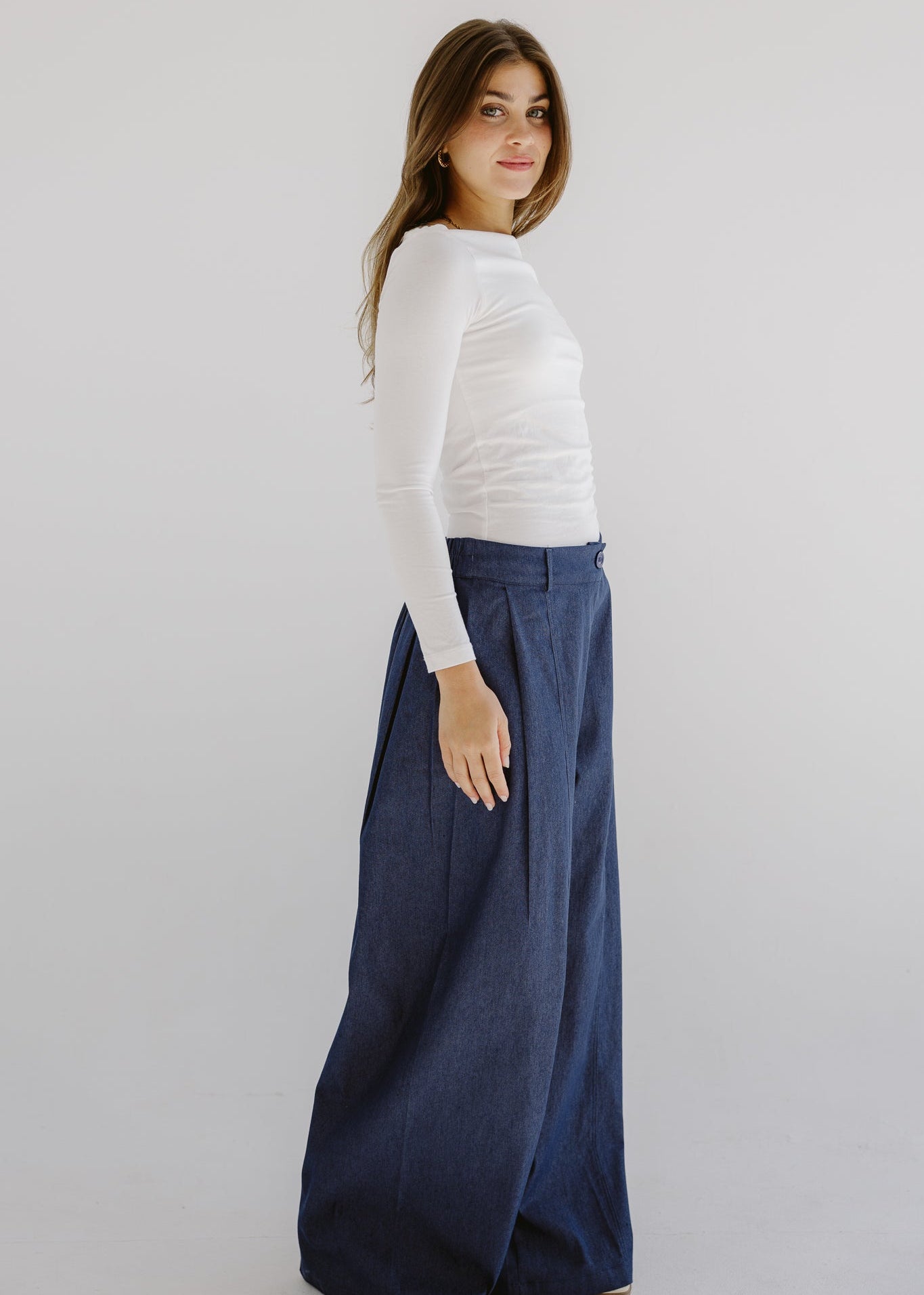 Day Light Denim Pants Dark Blue - AB ESSENTIALS