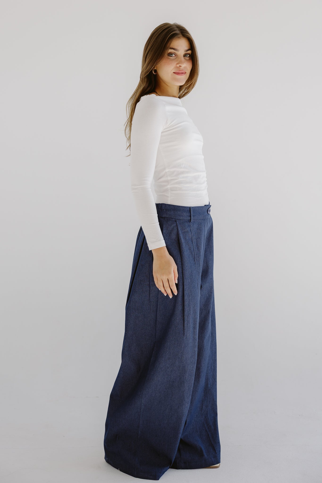 Day Light Denim Pants Dark Blue - AB ESSENTIALS