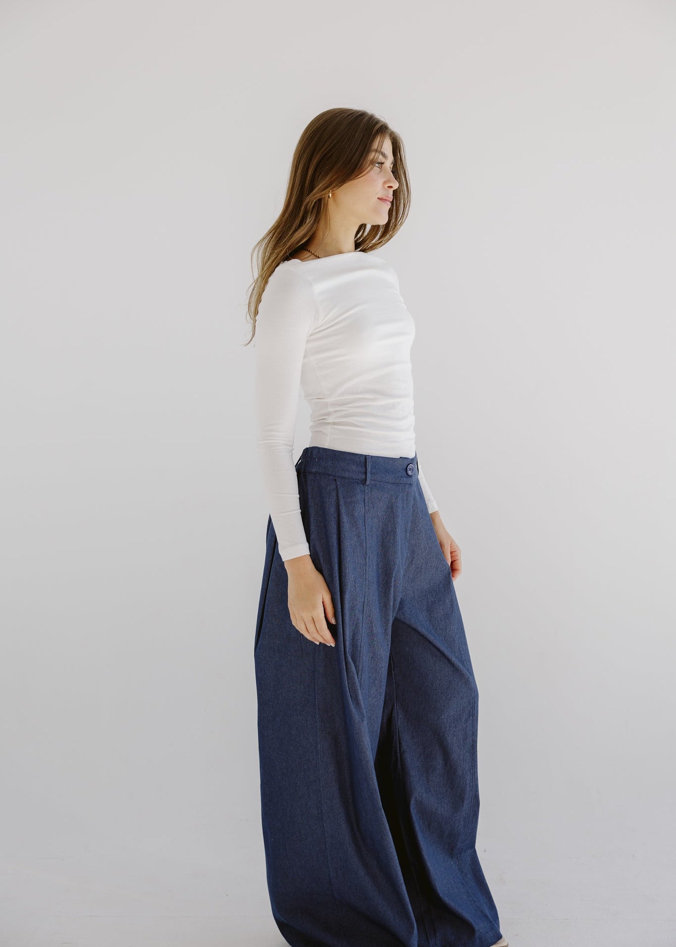 Day Light Denim Pants Dark Blue - AB ESSENTIALS