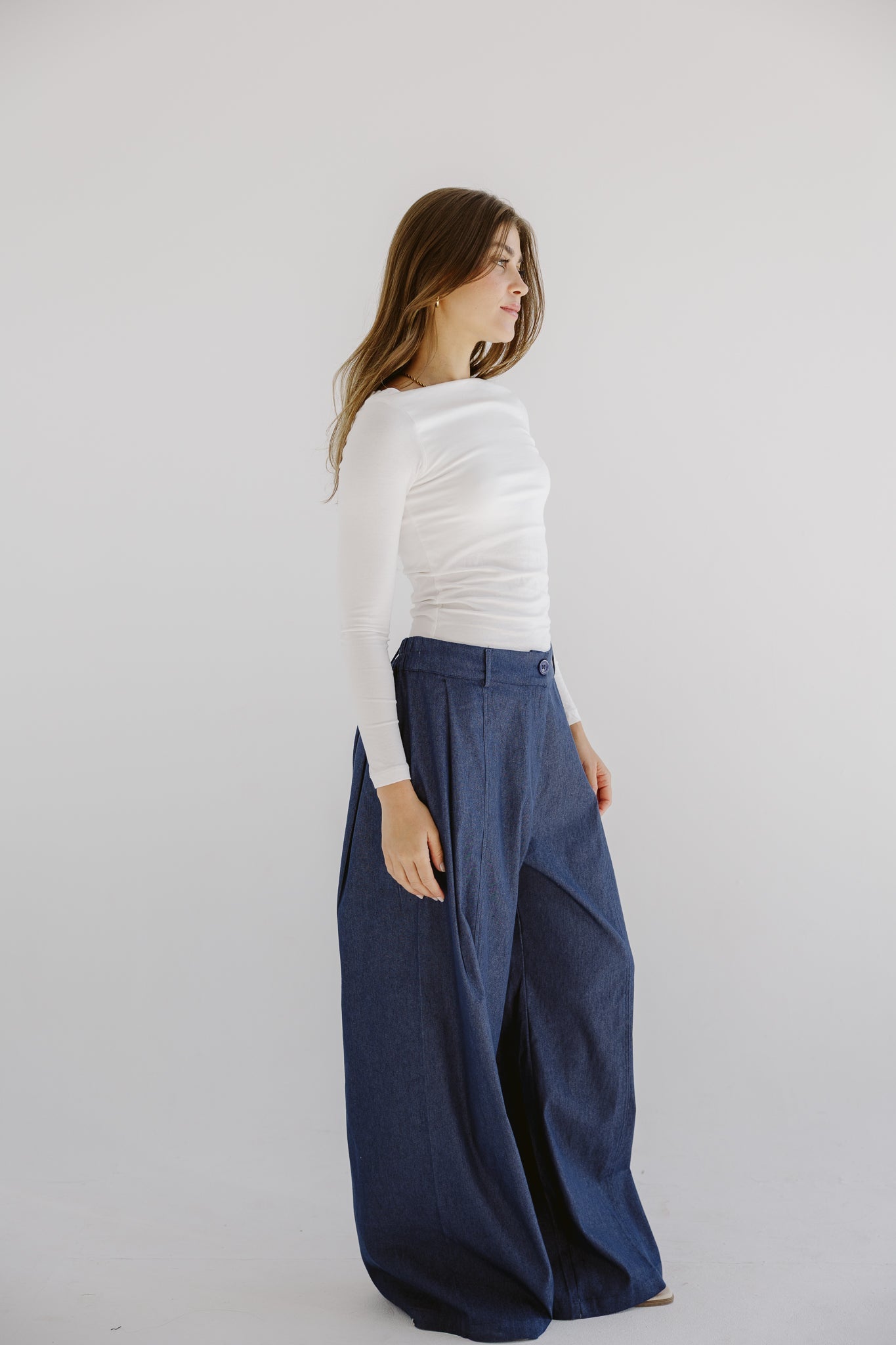 Day Light Denim Pants Dark Blue - AB ESSENTIALS