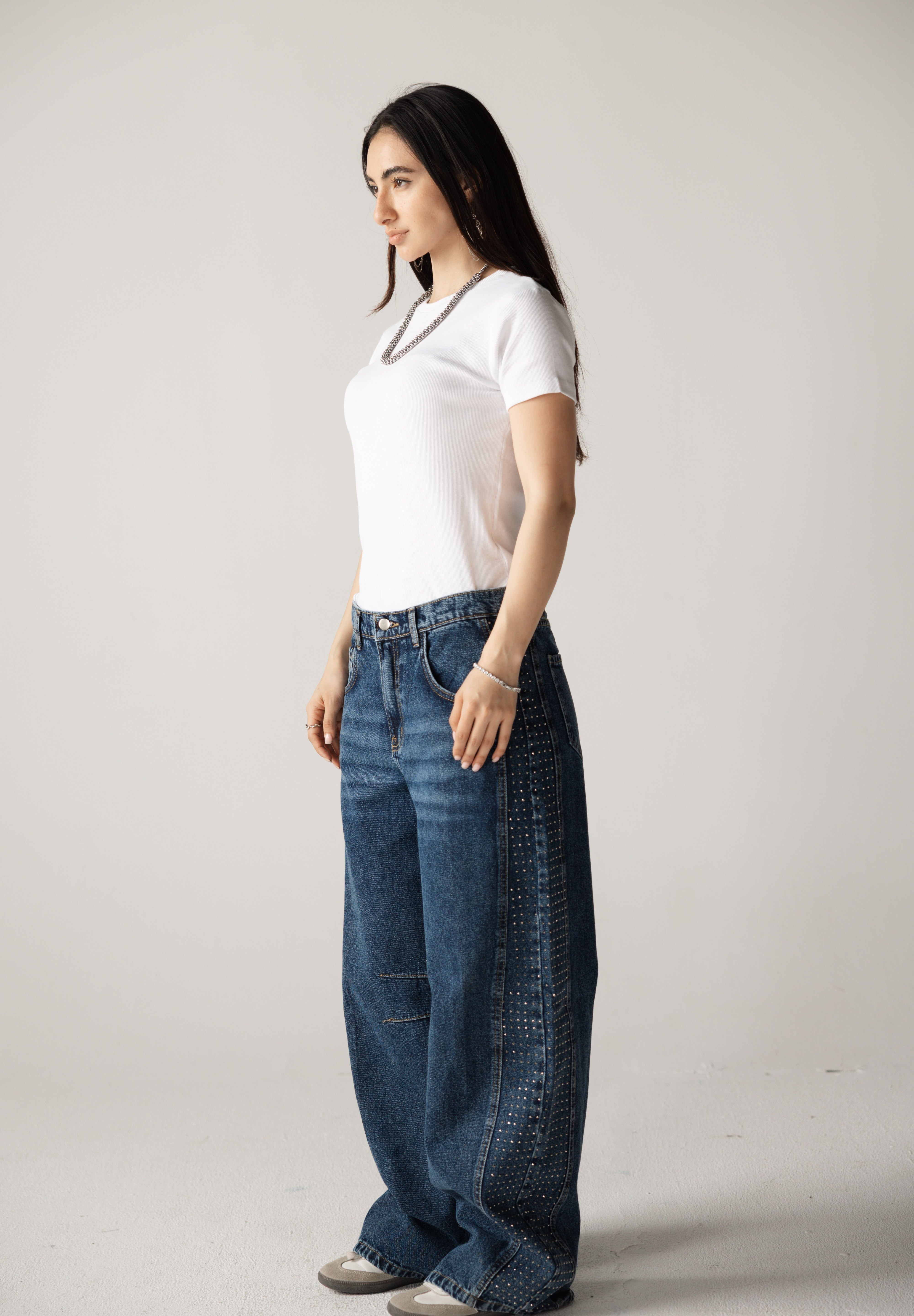 Diamond Parachute Pants Blue - AB ESSENTIALS