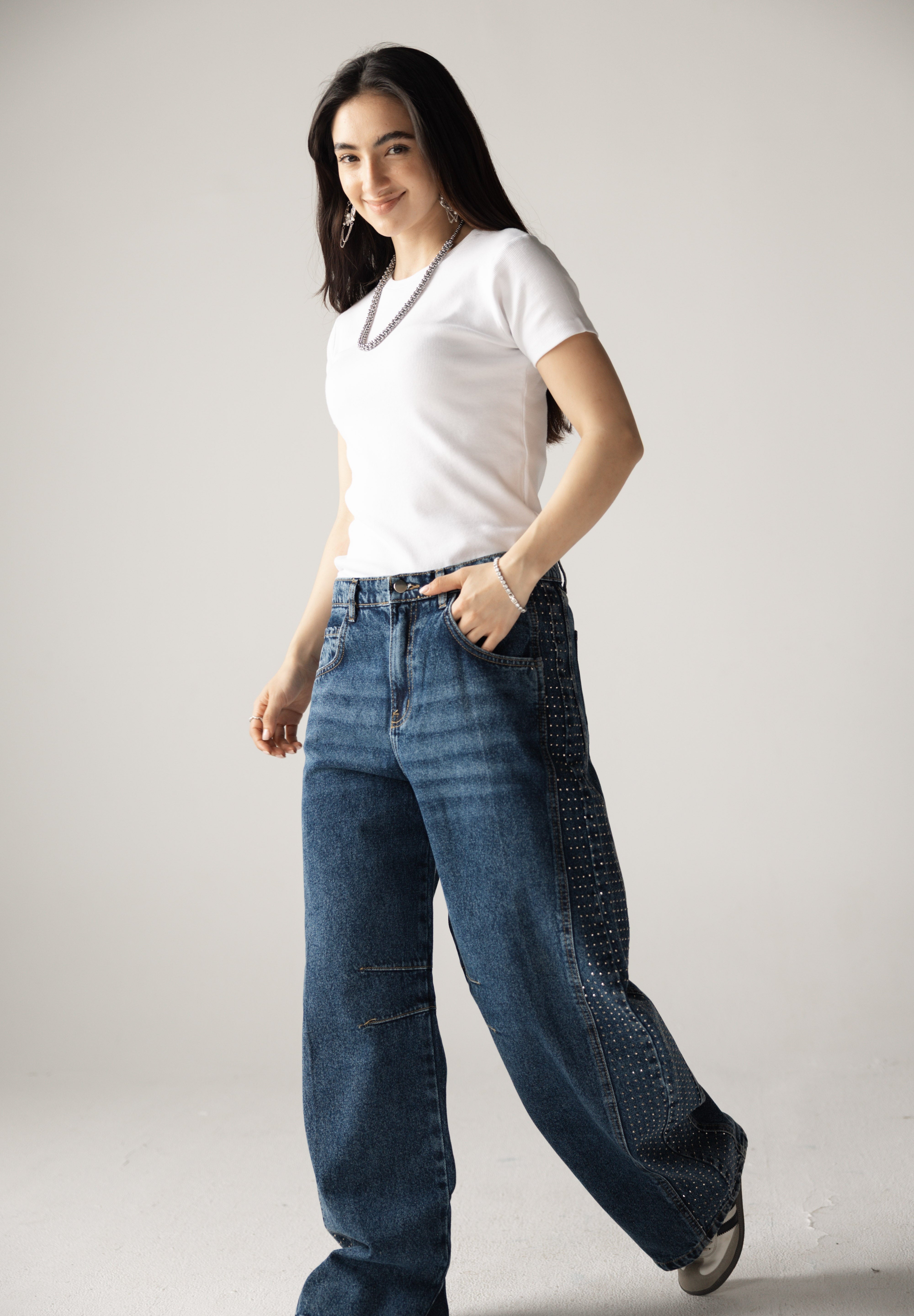 Diamond Parachute Pants Blue - AB ESSENTIALS