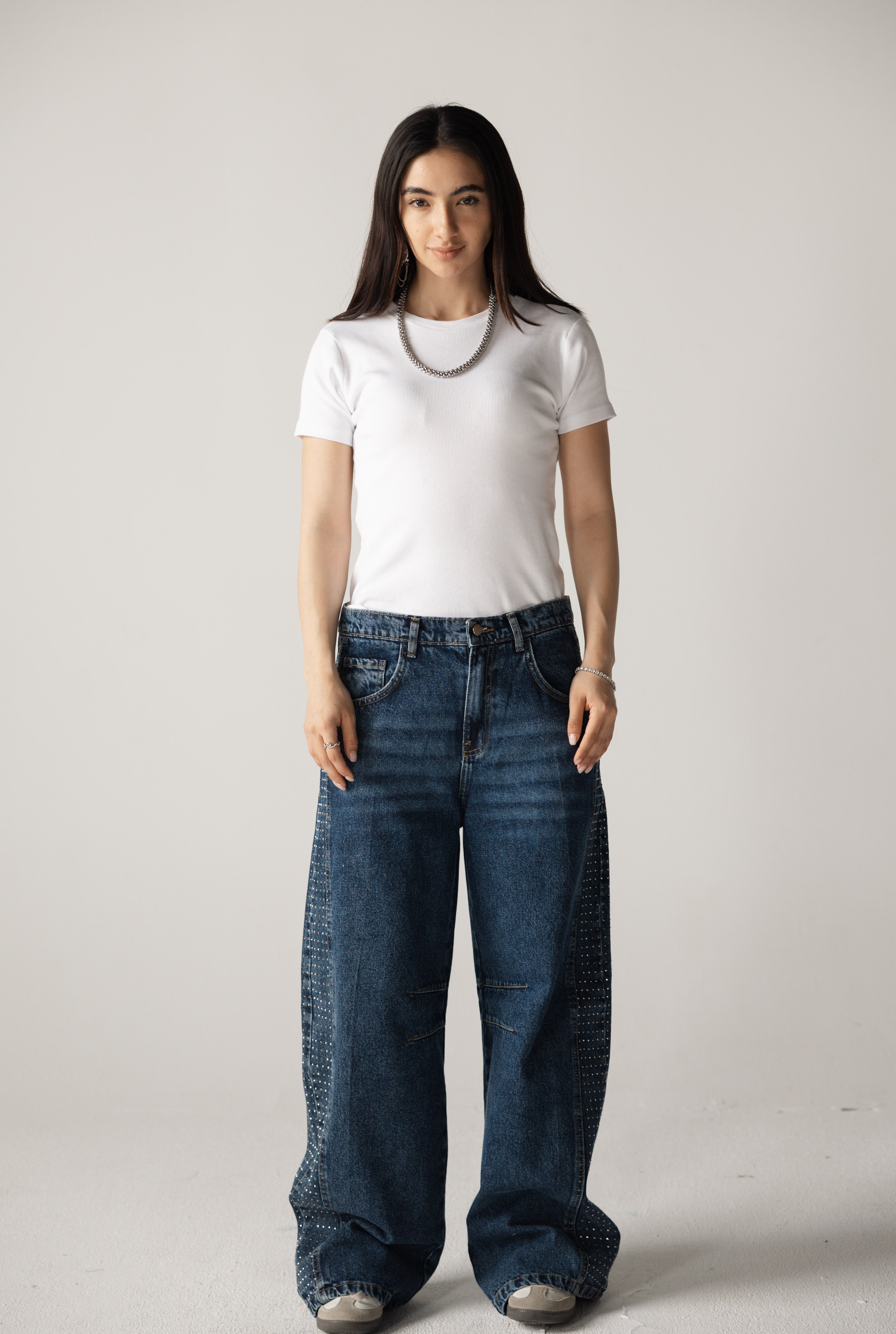 Diamond Parachute Pants Blue - AB ESSENTIALS