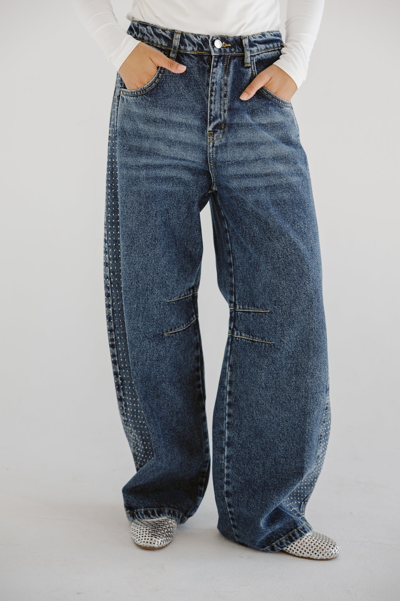 Diamond Parachute Pants Blue - AB ESSENTIALS