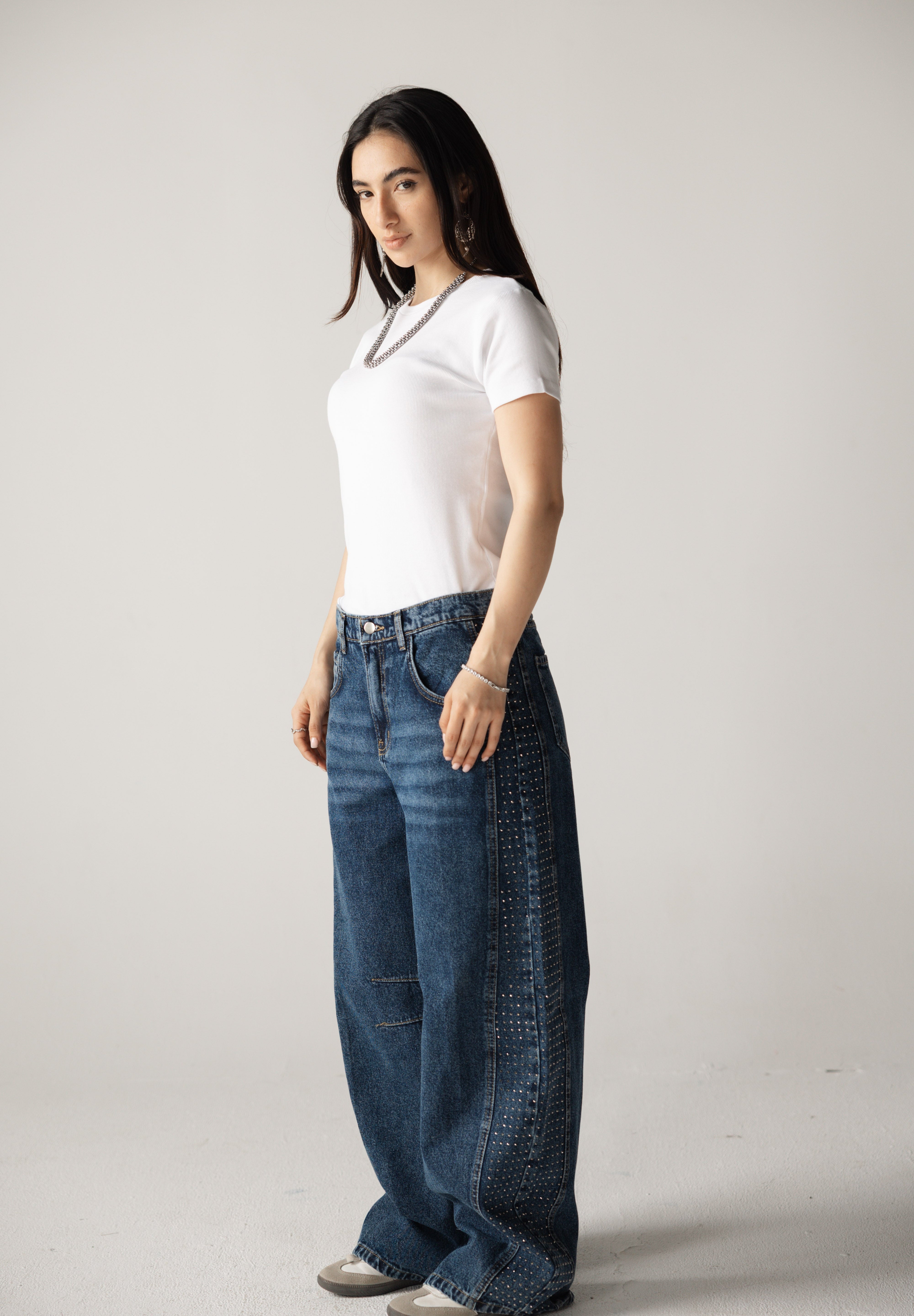 Diamond Parachute Pants Blue - AB ESSENTIALS