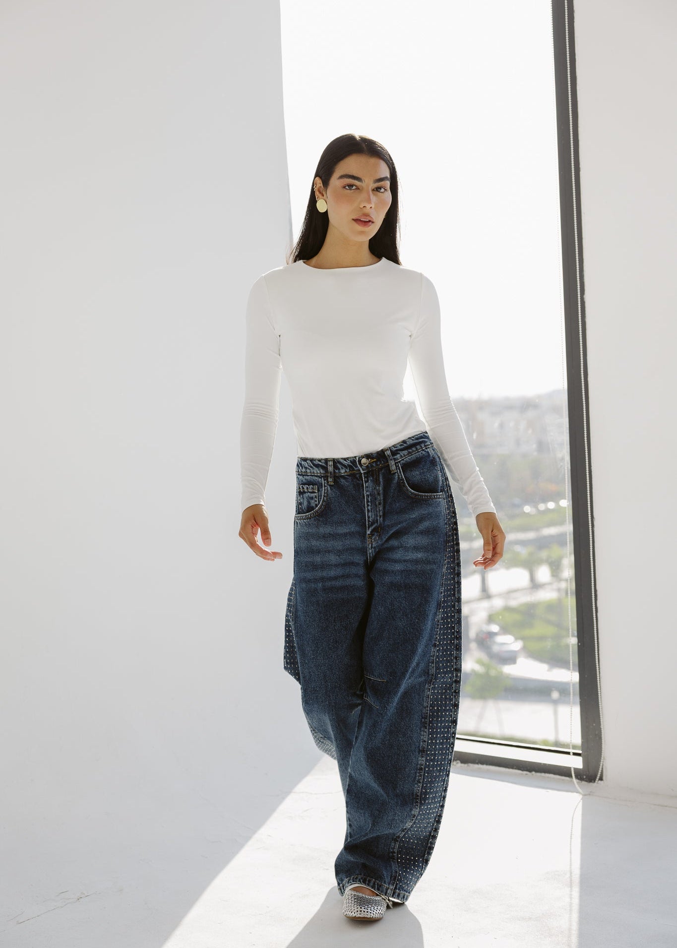 Diamond Parachute Pants Blue - AB ESSENTIALS