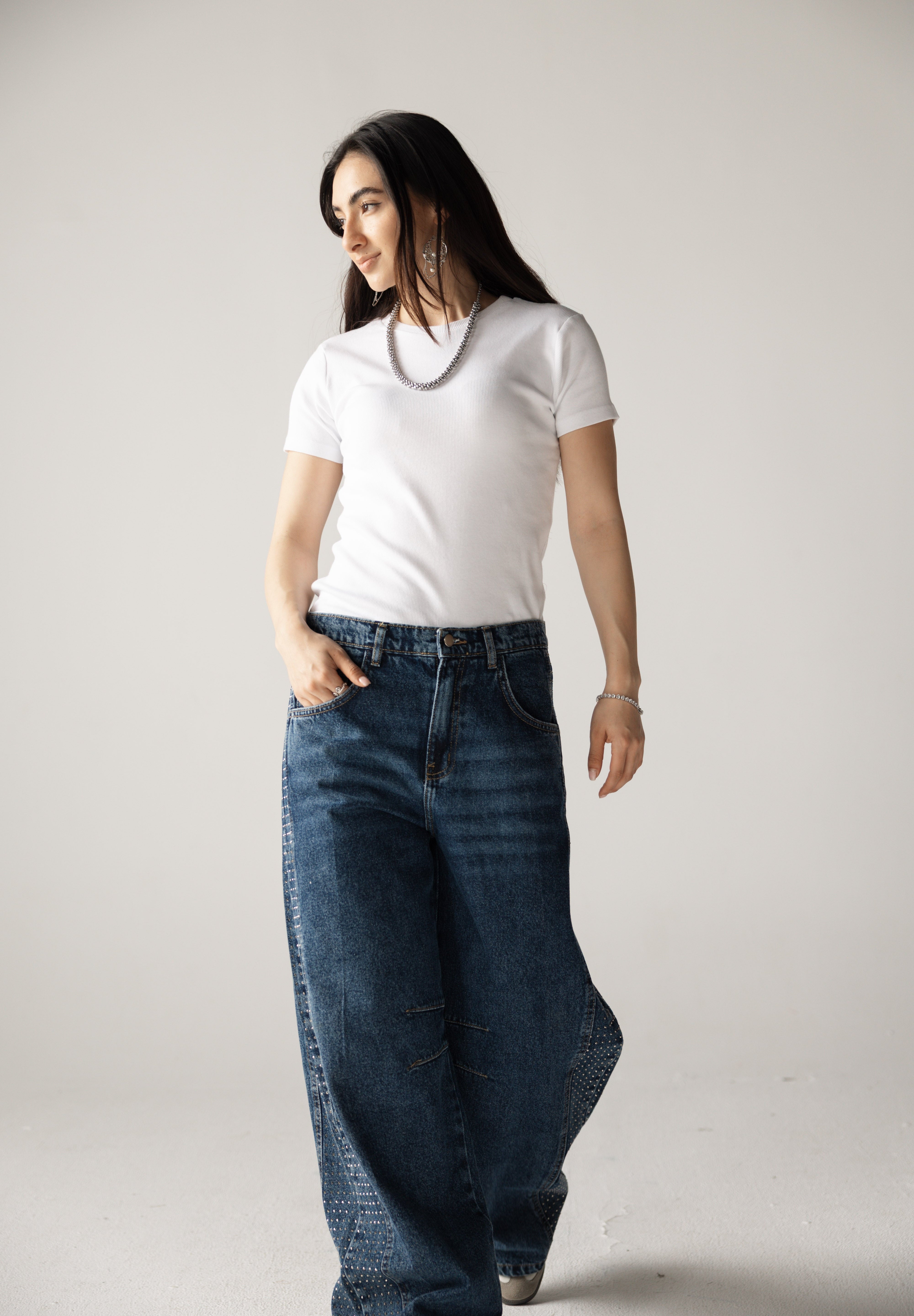 Diamond Parachute Pants Blue - AB ESSENTIALS