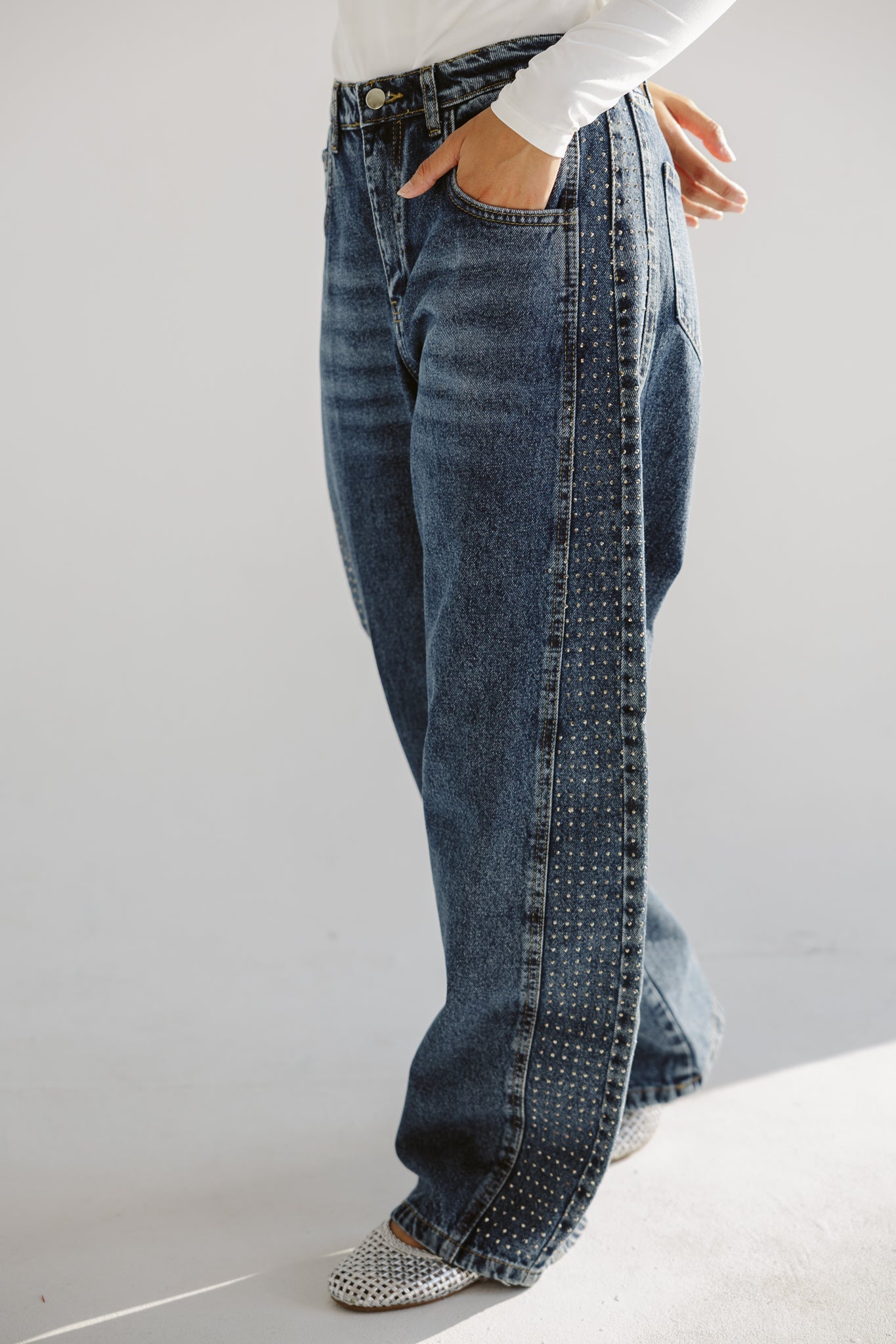 Diamond Parachute Pants Blue - AB ESSENTIALS