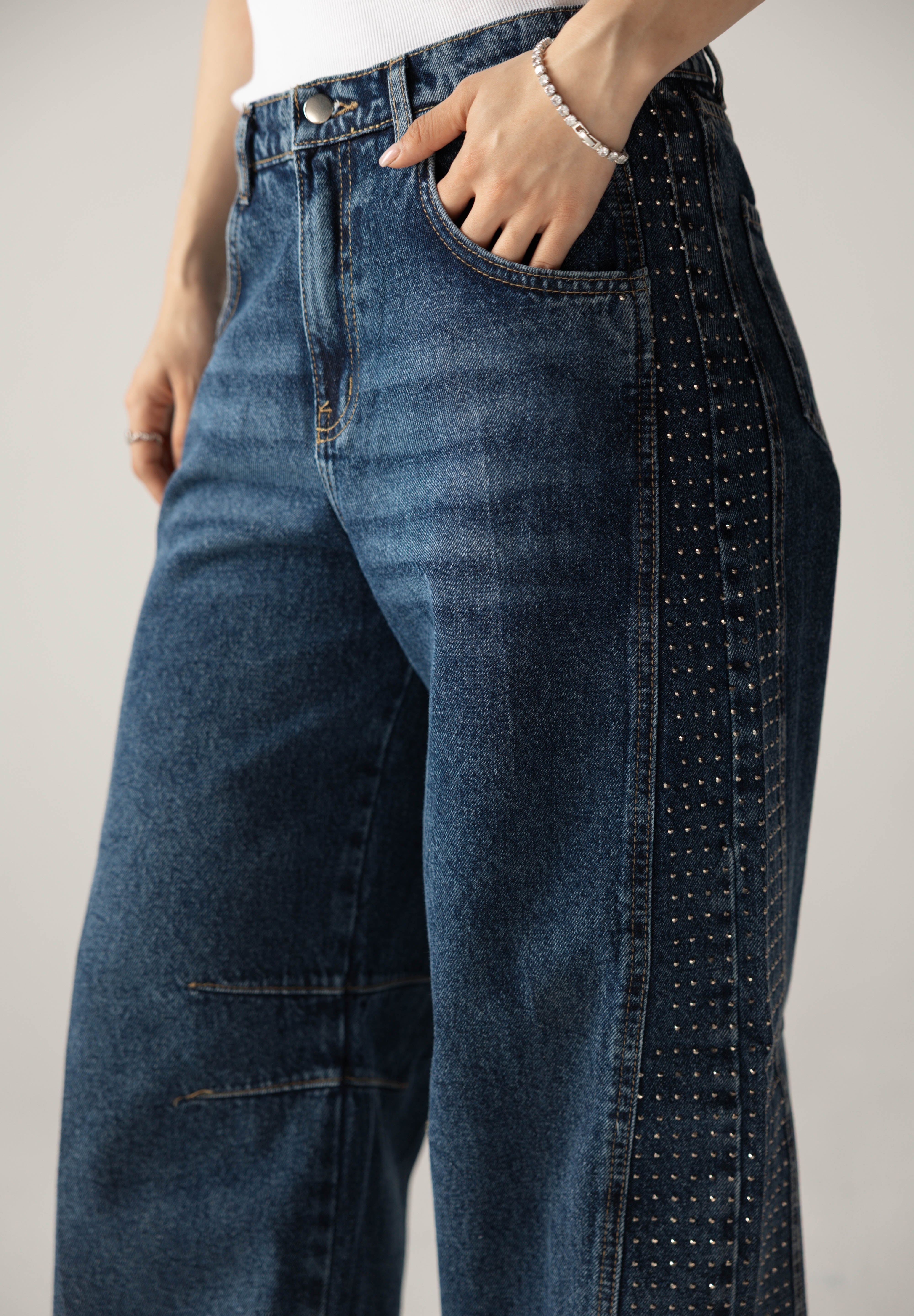 Diamond Parachute Pants Blue - AB ESSENTIALS